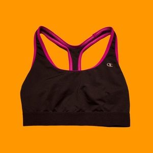 Black and purple Champion Sports Bra (Medium)